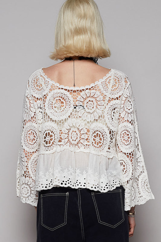 Lacey Lou Crochet Top (REG)