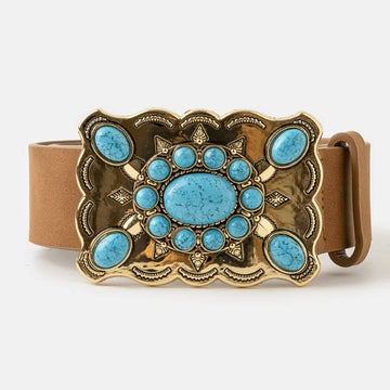Western Turquoise Buckle Belt