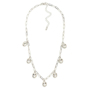 Rhinestone Charm Necklace