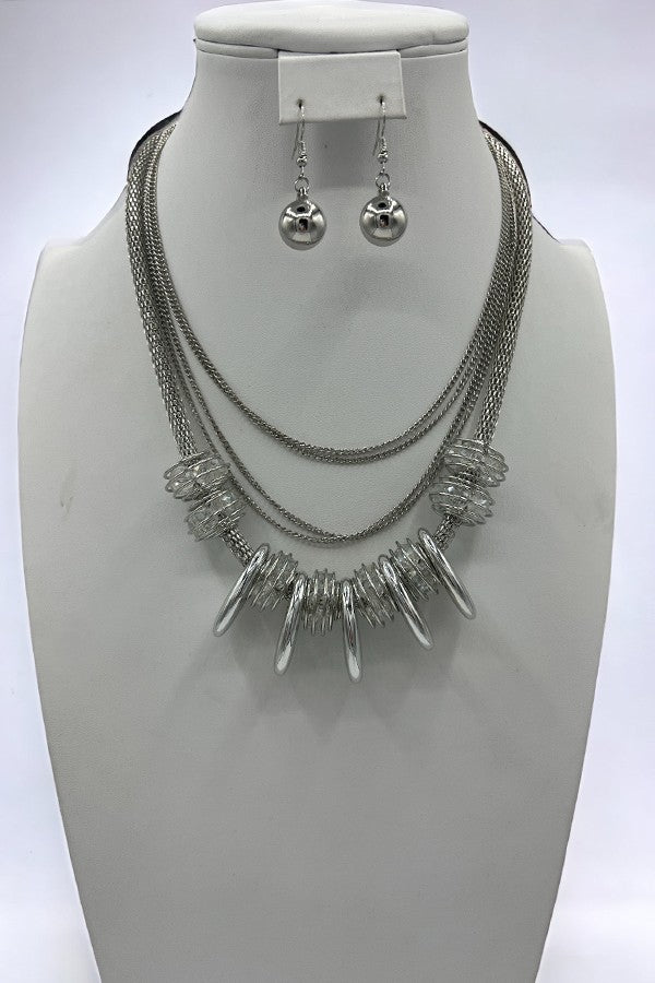 Layered Disc Necklace