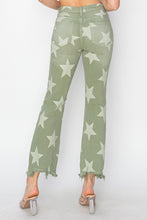 Risen Distressed Olive Star Jeans (REG)