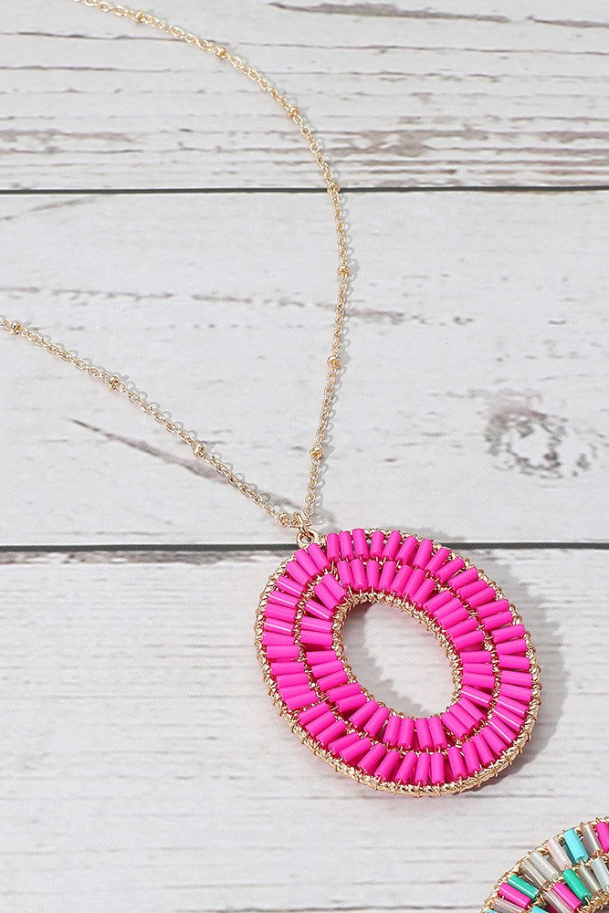 Oval Ring Necklace