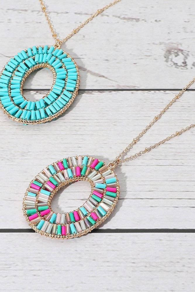 Oval Ring Necklace