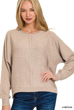 Front Seam Sweater in H Mocha (REG)