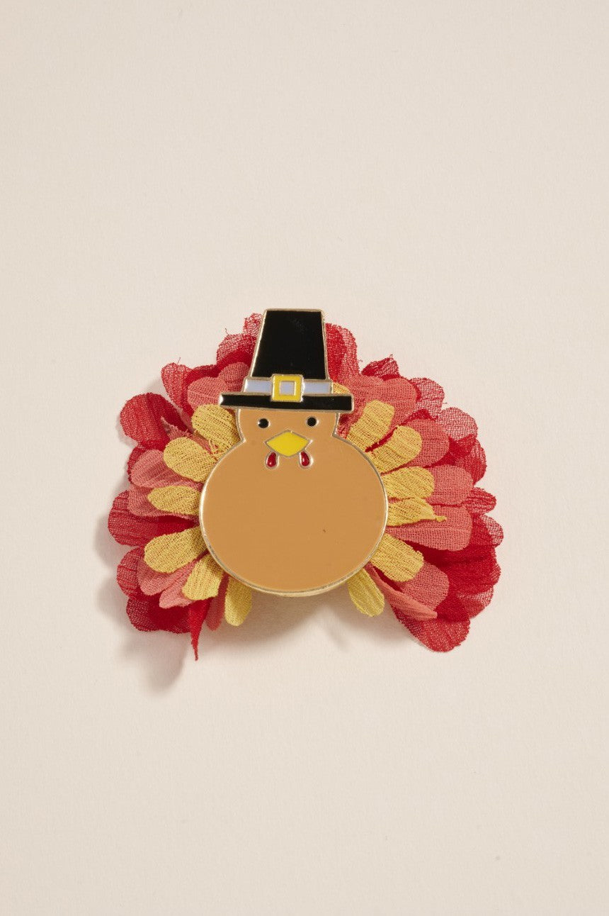Thanksgiving Turkey Brooch