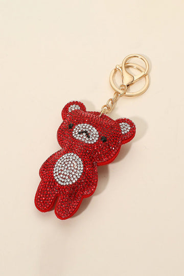 Teddy Bear Sparkle Keychain