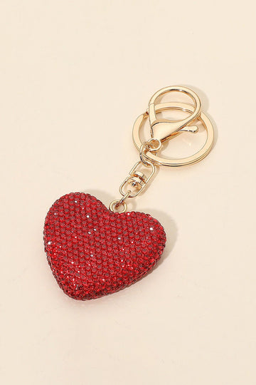 Bling Heart Keychain
