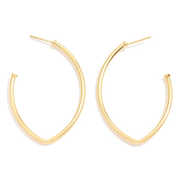 Teardrop Tube Hoop Earrings