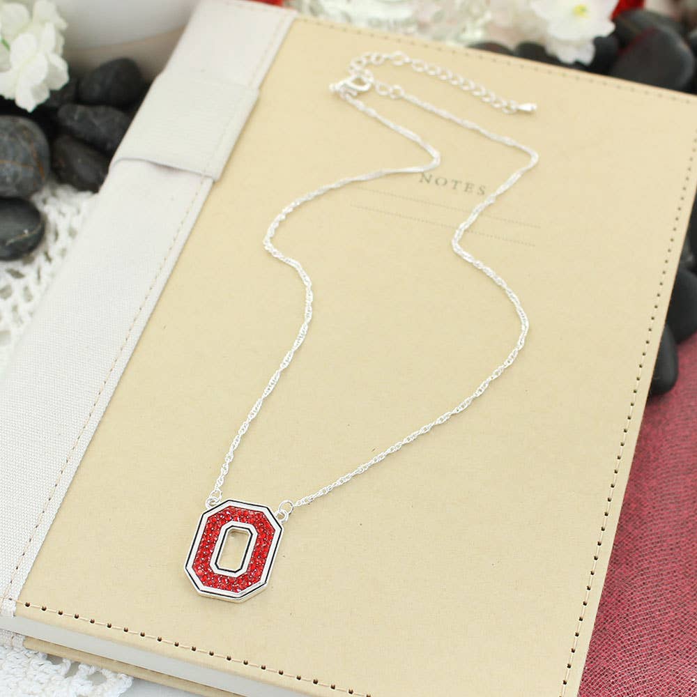 OSU Crystal Logo Necklace