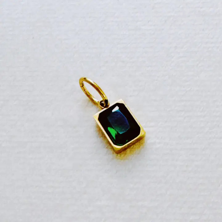 18k gold plated Birthstone Charms