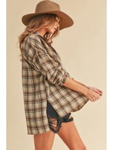 Tamra Plaid Top in Oat (REG)