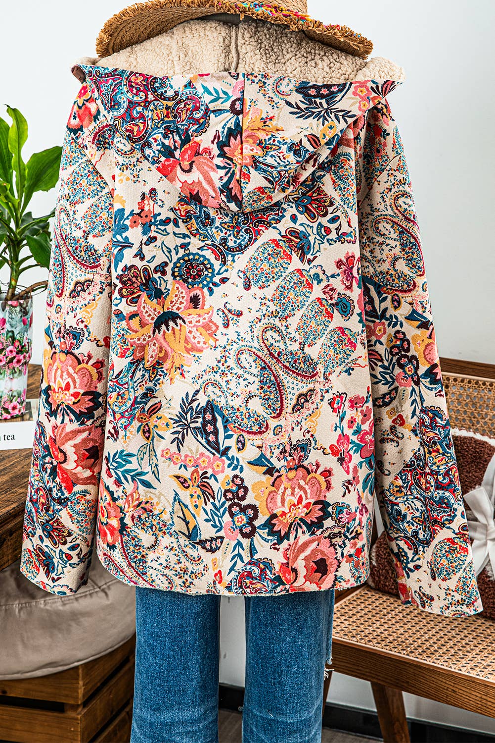 Vintage Paisley Hooded Jacket (REG)