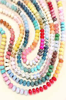 Natural Glass Bead Necklace