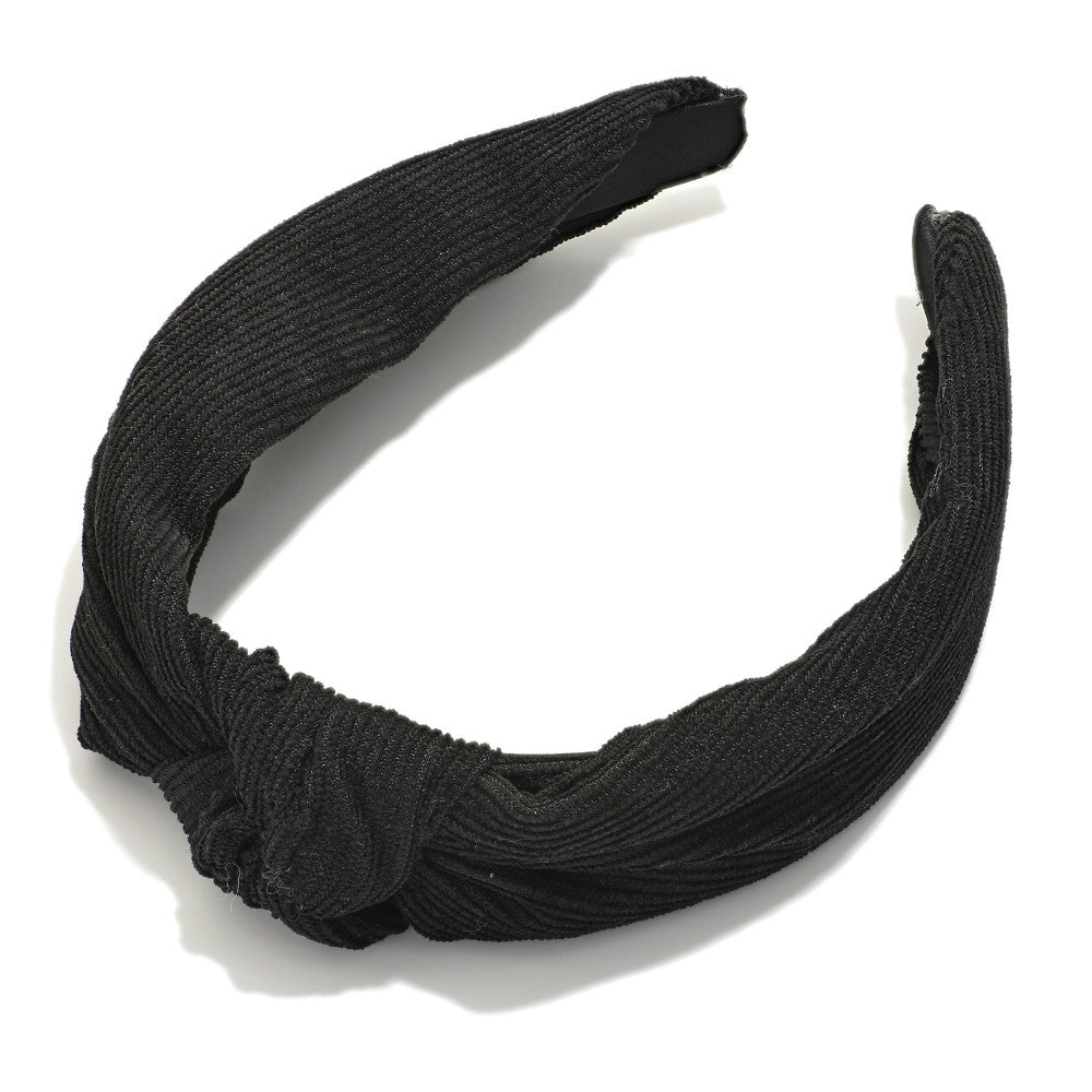 Corduroy Knotted Headband