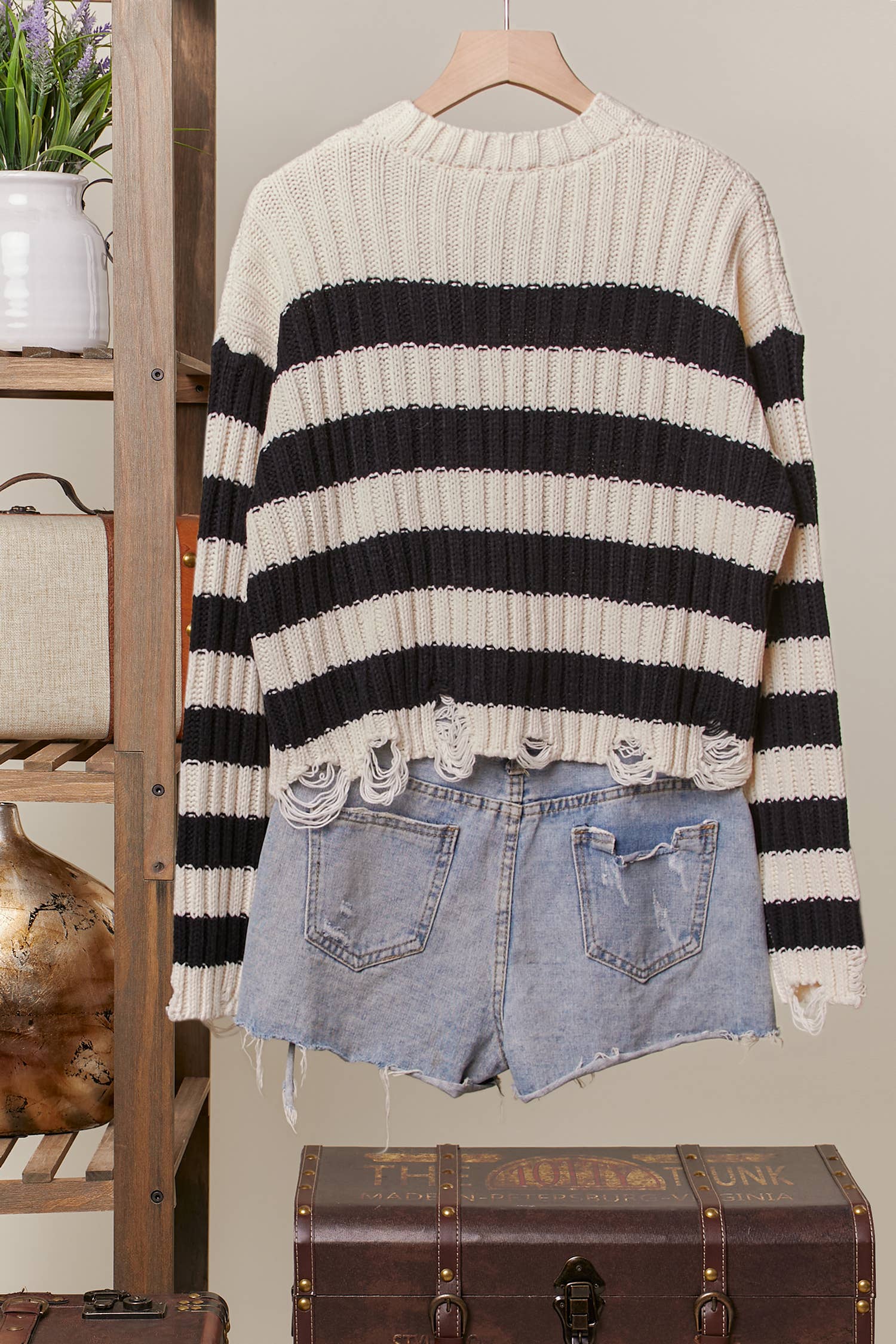 Star Denim Striped Sweater (REG)
