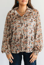 Floral Boot Mesh Top (REG)