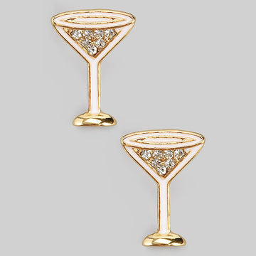 CZ Cocktail Stud Earrings