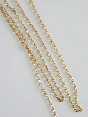 14k Box Chain Links Bracelet