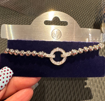 Gold/Silver Circle Bracelet 14k plated