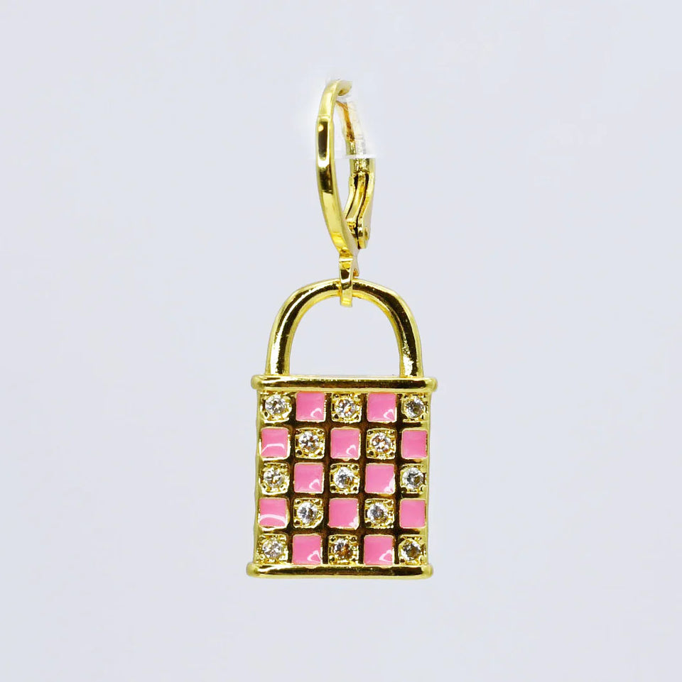 Pink Lock Charm