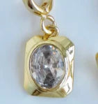 Square Framed Diamond Charm