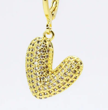 Rounded Oblong Heart Charm