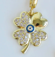 Blue Clover Charm