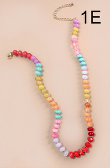 Natural Glass Bead Necklace