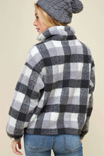 Half Zip Plaid Sweater (REG)