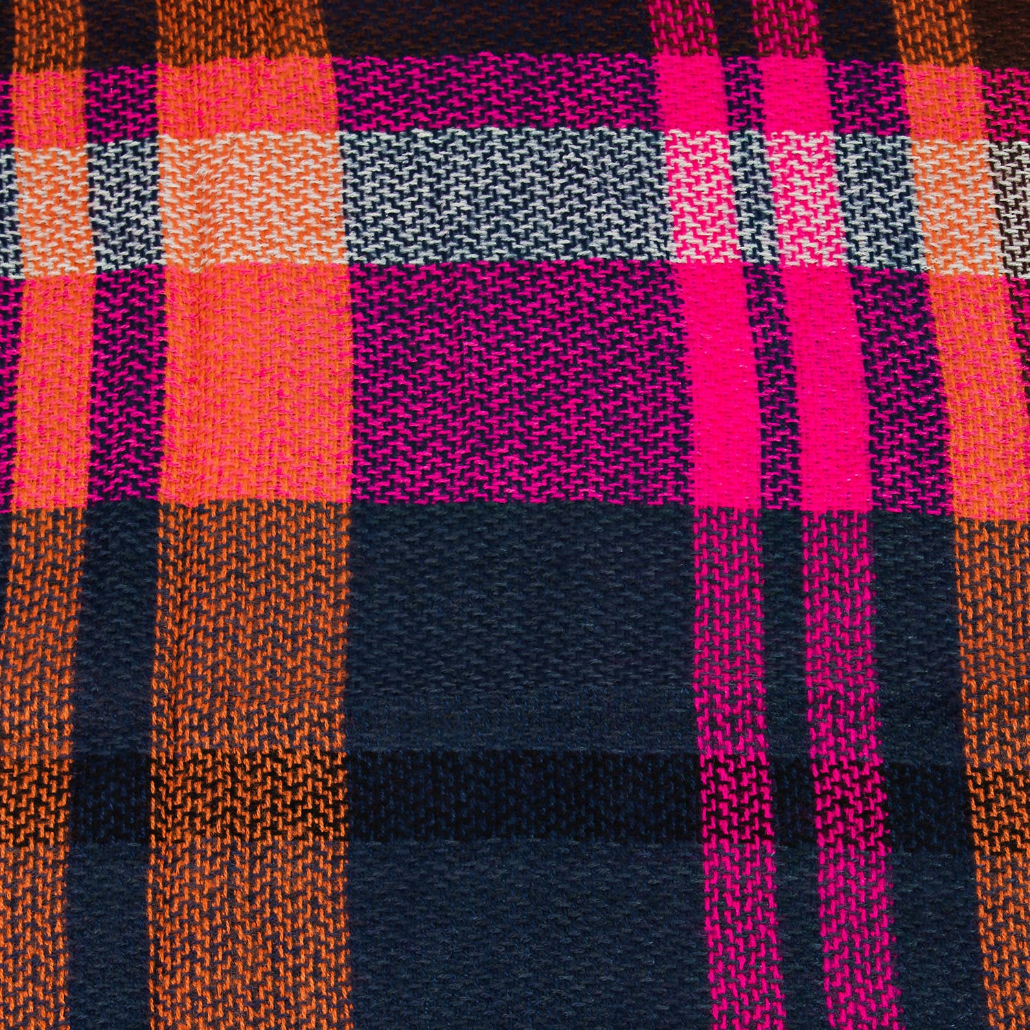 Pink Multi Plaid Scarf