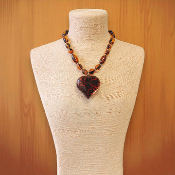 Tortoise Heart Necklace