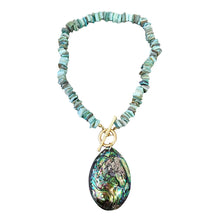 Abalone Peacock Shell Necklace