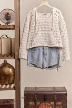 Hooded Crochet Sweater (REG)