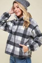 Half Zip Plaid Sweater (REG)