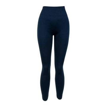 Britt's Knits Fleece Lined Leggings in Navy (REG)