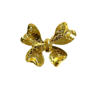 Small Gold Bow Brooch