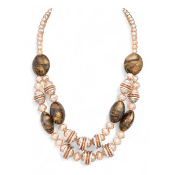 Mix Crystal Beads Statement Necklace