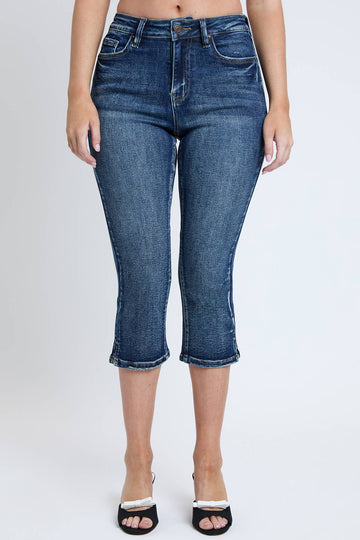 YMI Mid Rise Capris with Side Slit (REG)