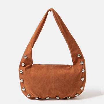 Sphere Studded Hobo Bag