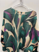 Green Abstract Printed Sweater (REG)