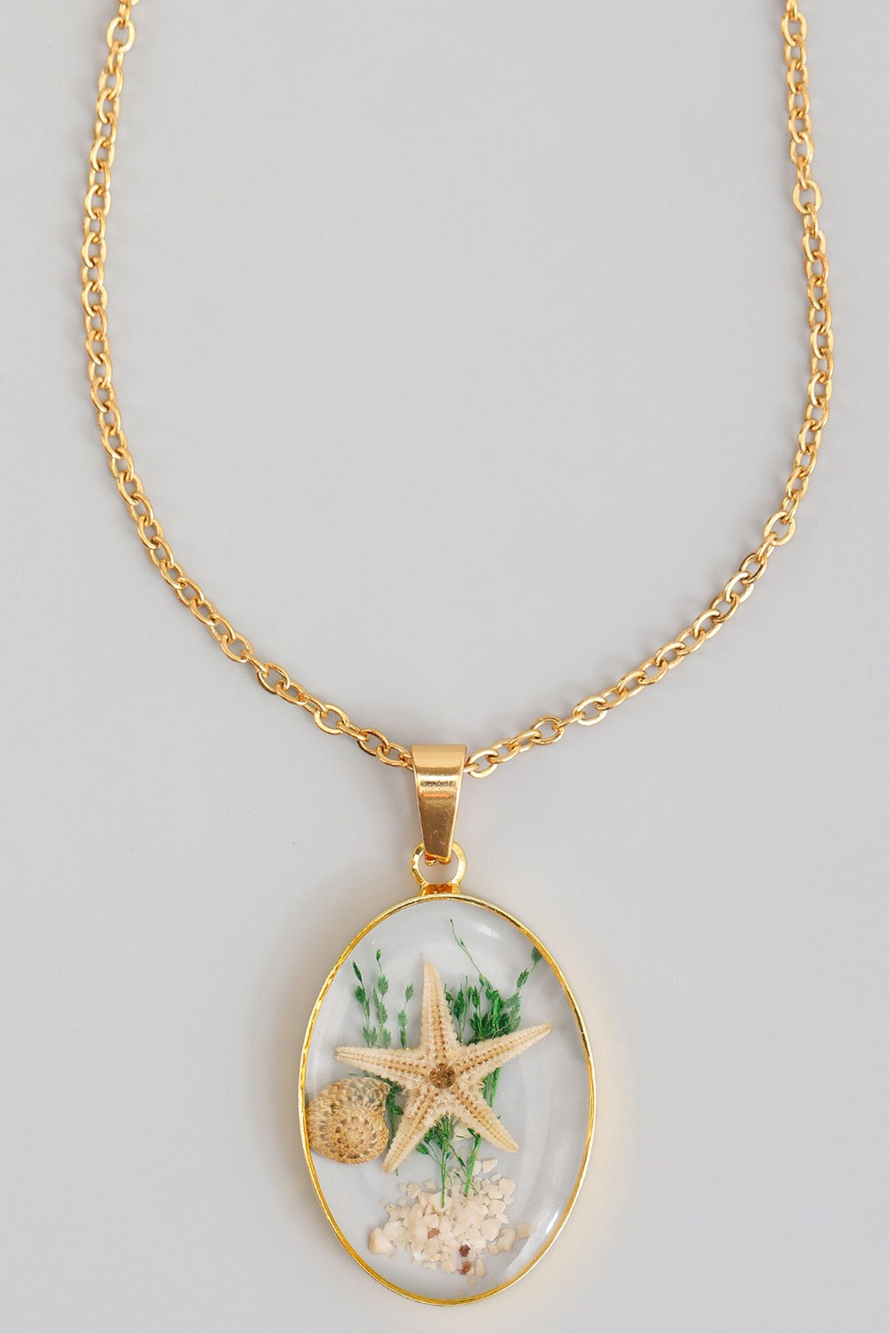 Pressed Shell Necklace