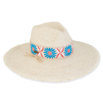 Turquoise Flower Safari Hat