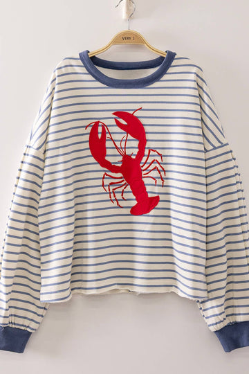 Blue Striped Lobster Top (REG)
