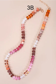 Natural Glass Bead Necklace