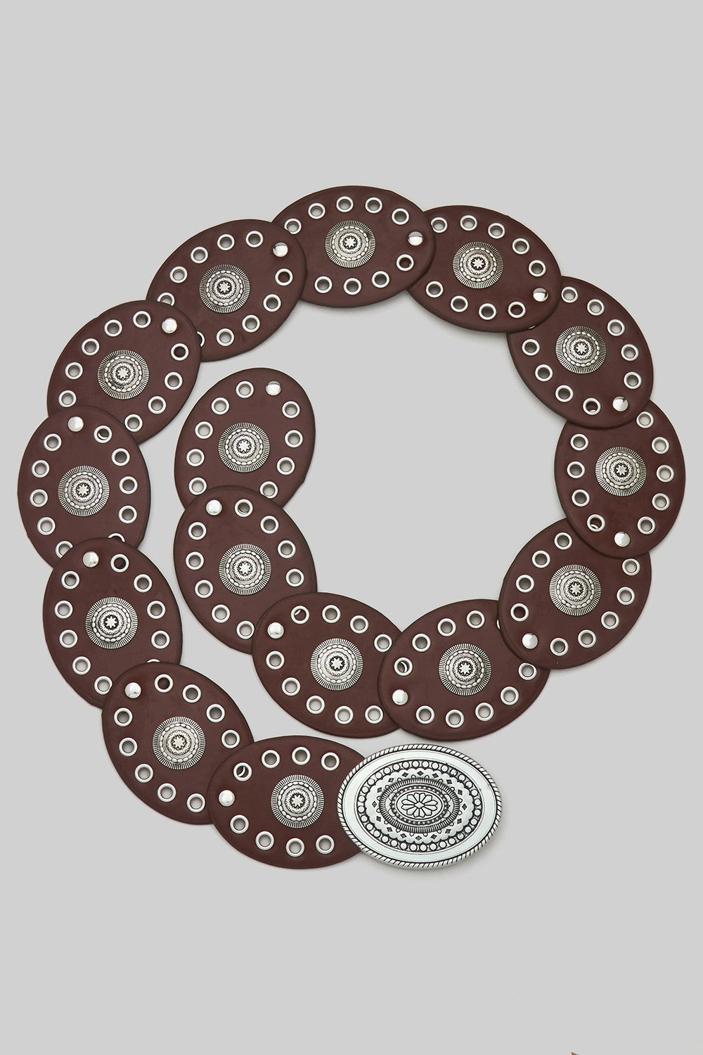 Squash Blossom Pu Leather Belt