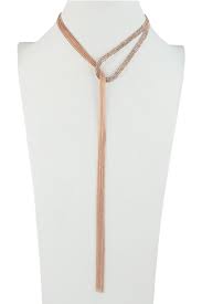 Simple Crystal Long Necklace