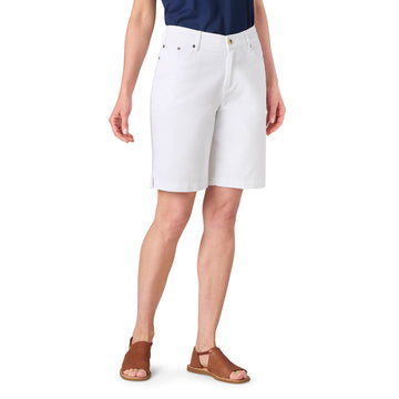 White Comfort Stretch Twill Shorts (REG)