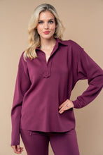 So Comfy Pullover Top in Wine (REG)
