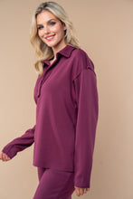So Comfy Pullover Top in Wine (REG)