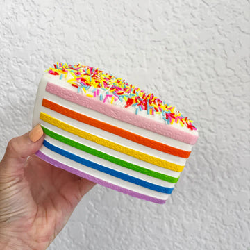 Buttercream Frosting Rainbow Sprinkle Cake Squishy